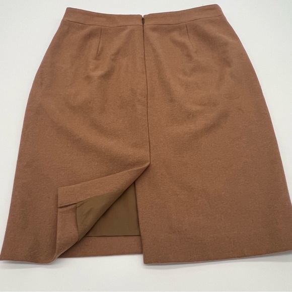 J.Crew The Pencil Skirt Wool Blend Camel Brown Size 4 Style 46575 FA17 - Picture 8 of 9